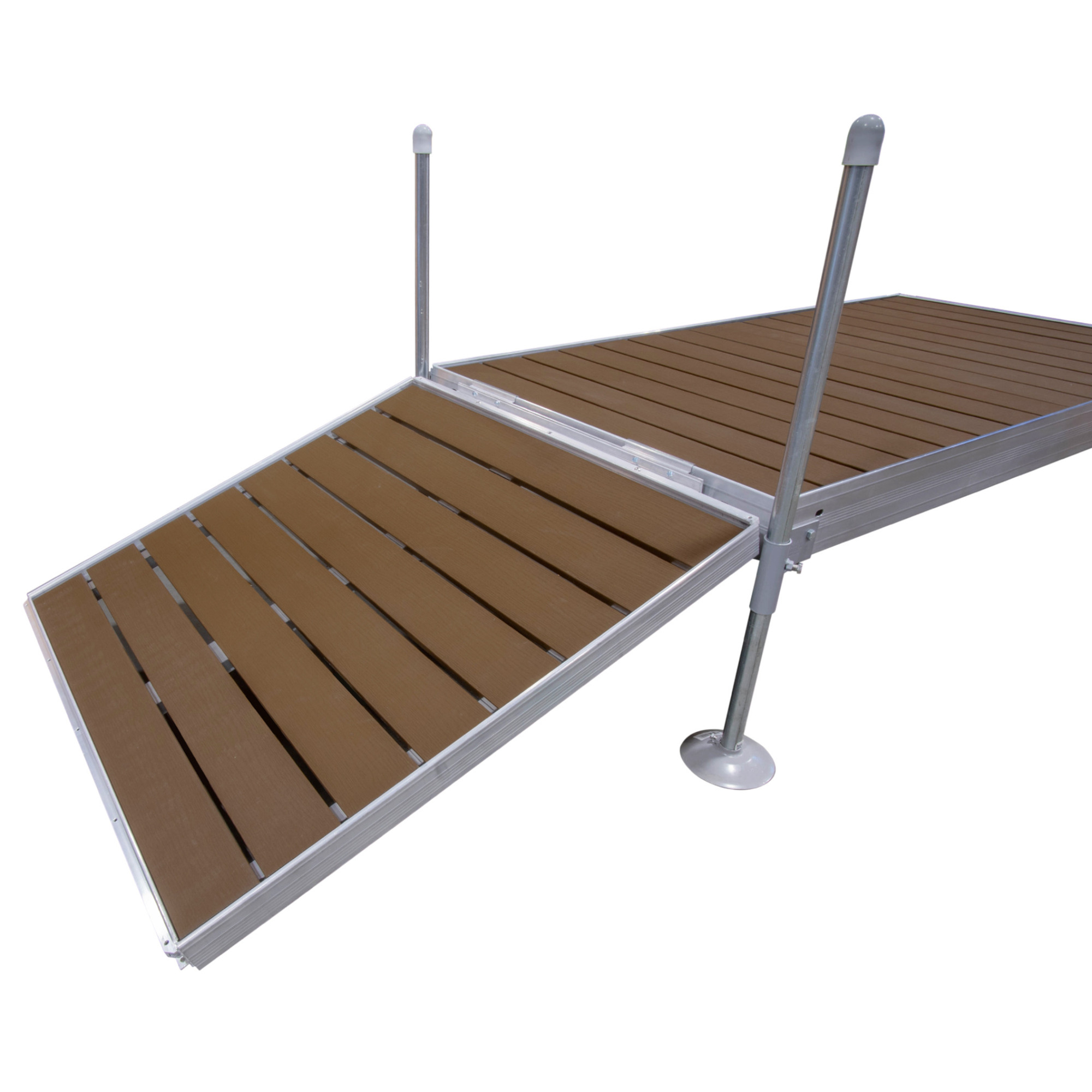 Tommy Docks Composite Gangway - 4ft., 65in. x 30in., Brown, Slip-Resistant, Model# TDGWCB-30540